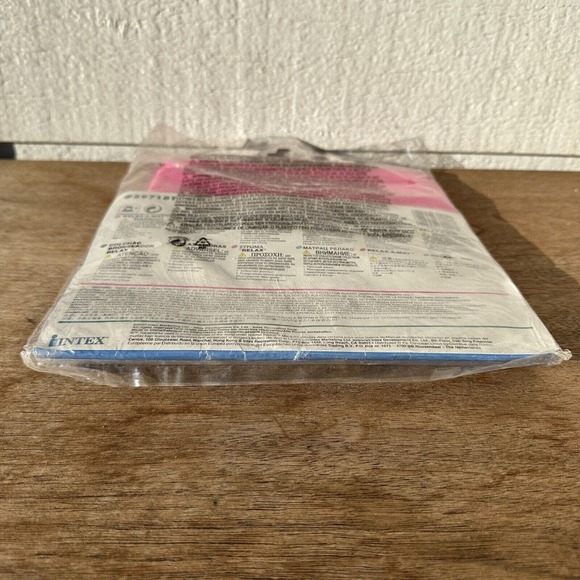 Vintage INTEX The Wet Set 2010 Swim Pool Air Mat Raft Float 72"X27" Pink New - Picture 4 of 5